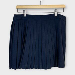 Abercrombie & Fitch Pleated Skort LARGE Blue NEW